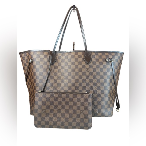 Louis Vuitton Handbags - Louis Vuitton Damier Ebene Canvas Neverfull Tote in Brown